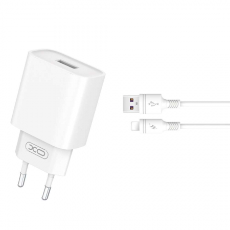 Cabluri & Incarcatoare - Incarcator USB 18W cu cablu Lightning - Alb