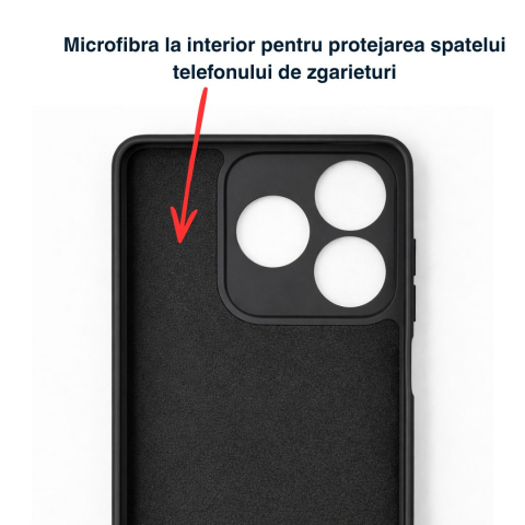 Pachet protecție completă pentru Honor X5c Plus, Husă silicon + Folie de sticlă securizată - Negru [4]