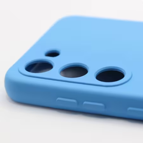 Pachet protectie completa pentru Samsung Galaxy S22 - Husa silicon + Folie protectie sticla - Albastru deschis [3]