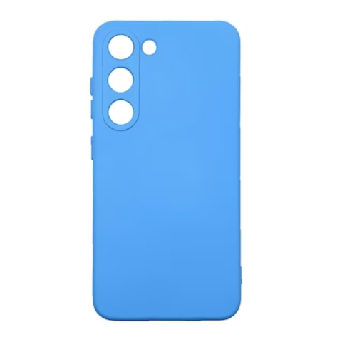 Pachet protectie completa pentru Samsung Galaxy S22 - Husa silicon + Folie protectie sticla - Albastru deschis [1]