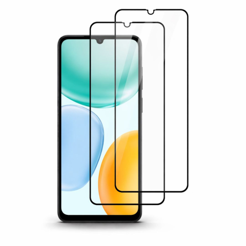 Set 2 Folii de Protectie din Sticla securizata pentru Honor X5c Plus cu kit de montare inclus - Claritate Ultra HD, Adeziv pe toata suprafata, Protectie Anti-Zgarieturi si Socuri [1]