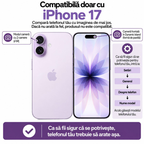 Set 2 folii de sticla transparente pentru iPhone 17 - ZetGSM [1]