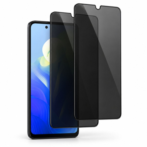 Pachete 2 Folii de Sticlă - Set 2 Folii de Sticla Privacy pentru Motorola Moto G04S - Full Glue - Kit Montare Inclus