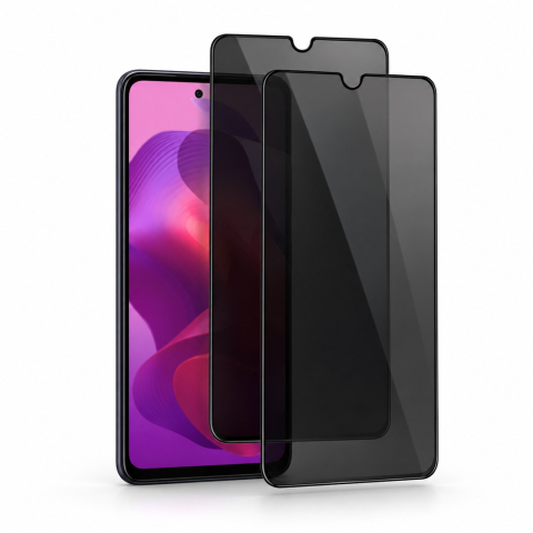 Pachete 2 Folii de Sticlă - Set 2 Folii de Sticla Privacy pentru Motorola Moto G24 - Full Glue - Kit Montare Inclus