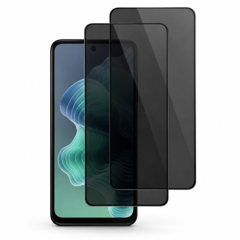 Pachete 2 Folii de Sticlă - Set 2 Folii de Sticla Privacy pentru Motorola Moto G35 - Full Glue - Kit Montare Inclus