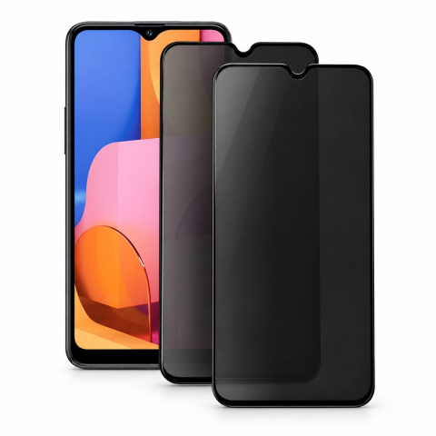 Pachete Promotionale - Set 2 Folii de Sticla Privacy pentru Samsung Galaxy A12 - Full Glue - Kit Montare Inclus