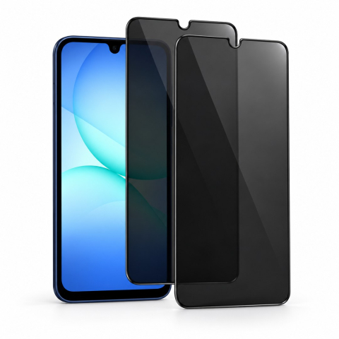 Pachete Promotionale - Set 2 Folii de Sticla Privacy pentru Samsung Galaxy A17 4G / A17 5G - Full Glue - Kit Montare Inclus - ZetGSM