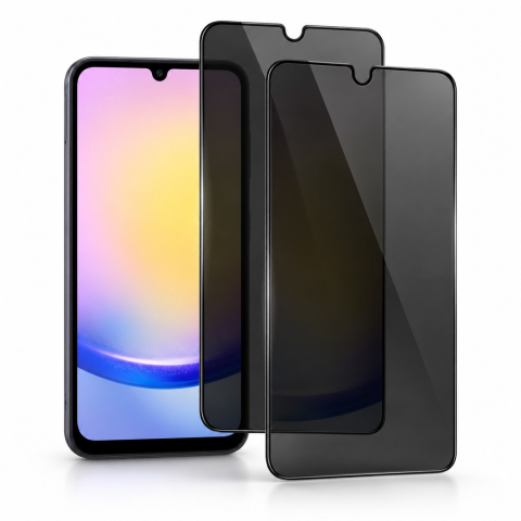 Pachete Promotionale - Set 2 Folii de Sticla Privacy pentru Samsung Galaxy A25 - Full Glue - Kit Montare Inclus