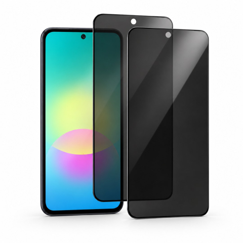 Pachete Promotionale - Set 2 Folii de Sticla Privacy pentru Samsung Galaxy A27 5G - Full Glue - Kit Montare Inclus - ZetGSM