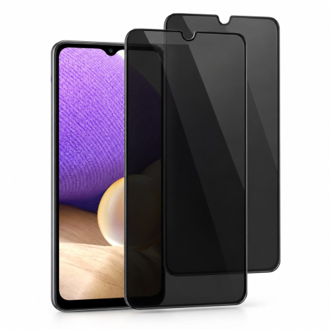 Pachete Promotionale - Set 2 Folii de Sticla Privacy pentru Samsung Galaxy A32 5G - Full Glue - Kit Montare Inclus