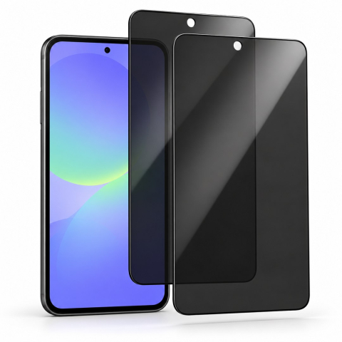 Set 2 Folii de Sticla Privacy pentru Samsung Galaxy A36 5G - Full Glue - Kit Montare Inclus - ZetGSM [0]