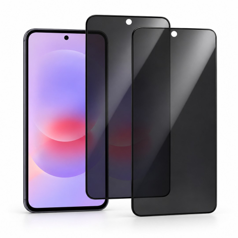 Pachete Promotionale - Set 2 Folii de Sticla Privacy pentru Samsung Galaxy A37 5G - Full Glue - Kit Montare Inclus - ZetGSM