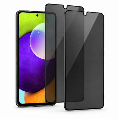Pachete Promotionale - Set 2 Folii de Sticla Privacy pentru Samsung Galaxy A52 4G - Full Glue - Kit Montare Inclus