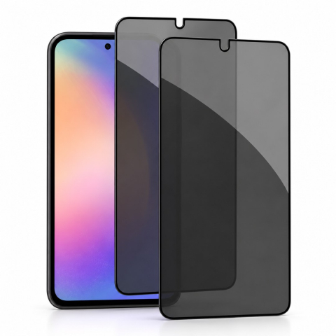 Pachete Promotionale - Set 2 Folii de Sticla Privacy pentru Samsung Galaxy A54 5G - Full Glue - Kit Montare Inclus
