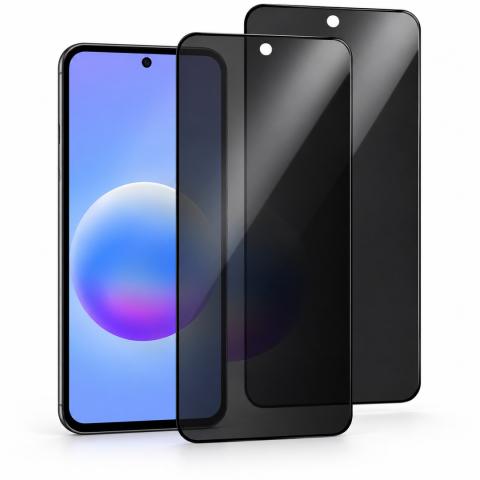 Pachete Promotionale - Set 2 Folii de Sticla Privacy pentru Samsung Galaxy A57 5G - Full Glue - Kit Montare Inclus - ZetGSM