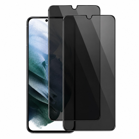 Folii Privacy - Folie sticla privacy pentru Samsung Galaxy S21 Plus 5G - Full glue