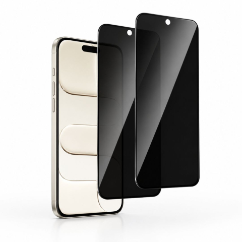 Pachete 2 Folii de Sticlă - Set 2 folii Privacy iPhone 17 Air - ZetGSM