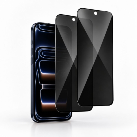 Pachete 2 Folii de Sticlă - Set 2 folii Privacy iPhone 17 Pro - ZetGSM