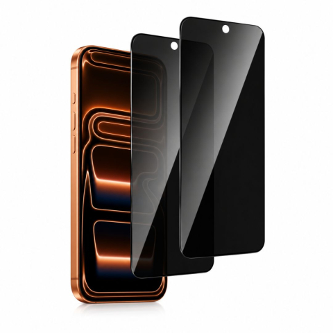 Pachete 2 Folii de Sticlă - Set 2 folii Privacy iPhone 17 Pro Max - ZetGSM