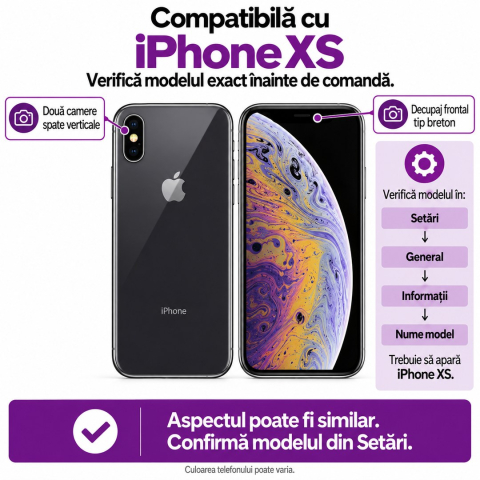 Set 2 Folii de Sticla Securizata Transparente pentru iPhone XS cu Kit Montare Inclus - Adeziv pe toata suprafata - ZetGSM [1]