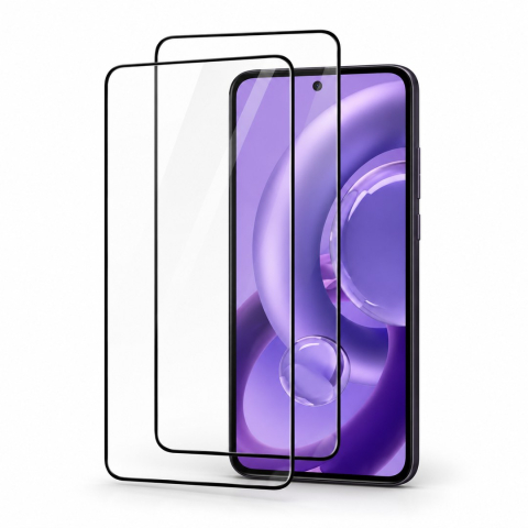 Pachete 2 Folii de Sticlă - Set 2 Folii de Sticla Transparente pentru Motorola EDGE 30 NEO - Full Glue - Kit Montare Inclus