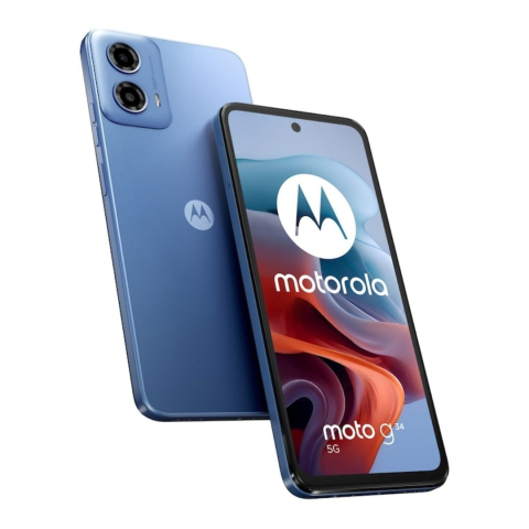 Set 2 Folii de Sticla Transparente pentru Motorola G34 - Full Glue - Kit Montare Inclus [2]