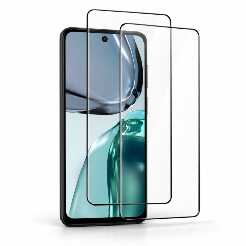 Pachete 2 Folii de Sticlă - Set 2 Folii de Sticla Transparente pentru Motorola G62 5G - Full Glue - Kit Montare Inclus