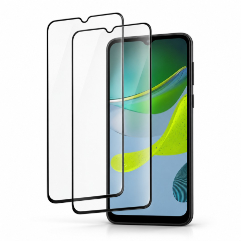 Pachete 2 Folii de Sticlă - Set 2 Folii de Sticla Transparente pentru Motorola Moto E13 - Full Glue - Kit Montare Inclus