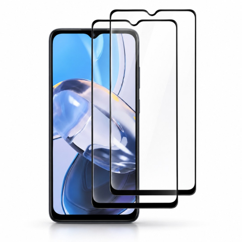 Pachete 2 Folii de Sticlă - Set 2 Folii de Sticla Transparente pentru Motorola Moto E22i - Full Glue - Kit Montare Inclus