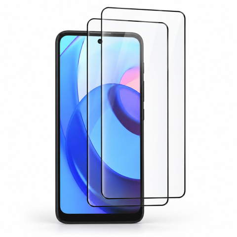 Pachete 2 Folii de Sticlă - Set 2 Folii de Sticla Transparente pentru Motorola Moto E30 - Full Glue - Kit Montare Inclus