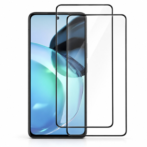 Pachete 2 Folii de Sticlă - Set 2 Folii de Sticla Transparente pentru Motorola Moto G82 - Full Glue - Kit Montare Inclus