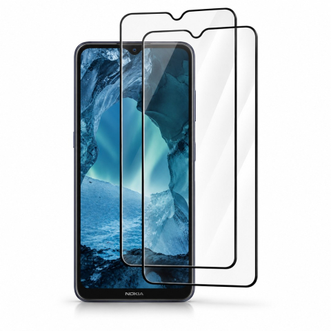 Pachete 2 Folii de Sticlă - Set 2 Folii de Sticla Transparente pentru Nokia G10 - Full Glue - Kit Montare Inclus
