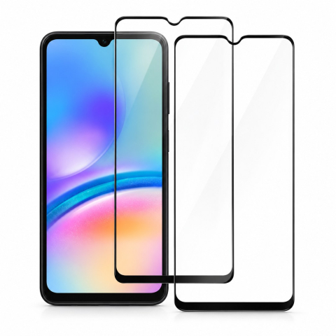 Set 2 Folii de Sticla Transparente pentru Samsung Galaxy A05 - Full Glue - Kit Montare Inclus [0]