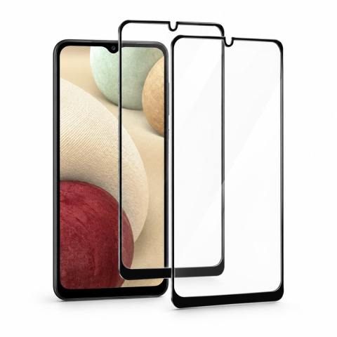 Folii Samsung - Set 2 Folii de Sticla Transparente pentru Samsung Galaxy A12 - Full Glue
