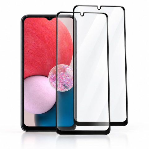 Set 2 Folii de Sticla Transparente pentru Samsung Galaxy A13 4G - Full Glue - Kit Montare Inclus [0]