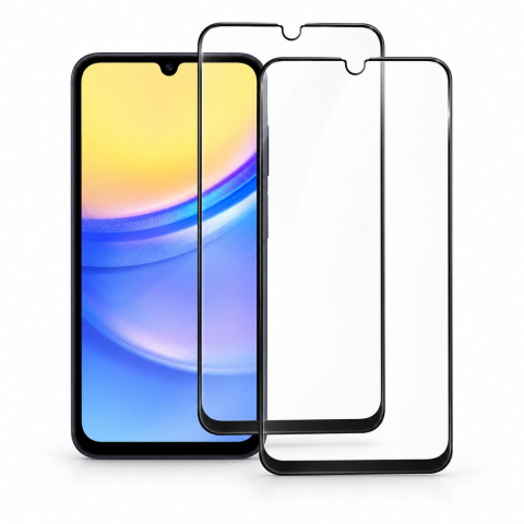 Pachete Promotionale - Set 2 Folii de Sticla Transparente pentru Samsung Galaxy A15 5G - Full Glue - Kit Montare Inclus