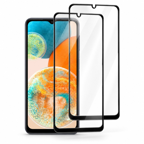 Set 2 Folii de Sticla Transparente pentru Samsung Galaxy A23 4G / A23 5G - Full Glue - Kit Montare Inclus [0]