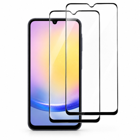 Pachete Promotionale - Set 2 Folii de Sticla Transparente pentru Samsung Galaxy A25 - Full Glue - Kit Montare Inclus