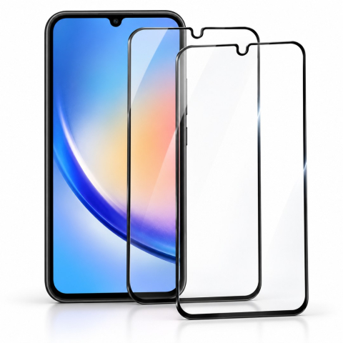 Set 2 Folii de Sticla Transparente pentru Samsung Galaxy A34 - Full Glue [0]