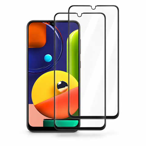 Set 2 Folii de Sticla Transparente pentru Samsung Galaxy A50s - Full Glue - Kit Montare Inclus - ZetGSM [0]