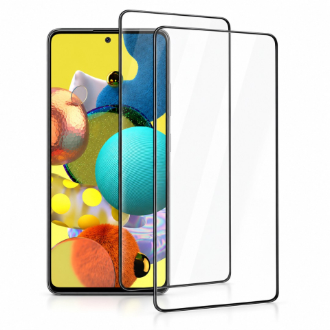 Set 2 Folii de Sticla Transparente pentru Samsung Galaxy A51 5G - Full Glue - Kit Montare Inclus - ZetGSM [0]