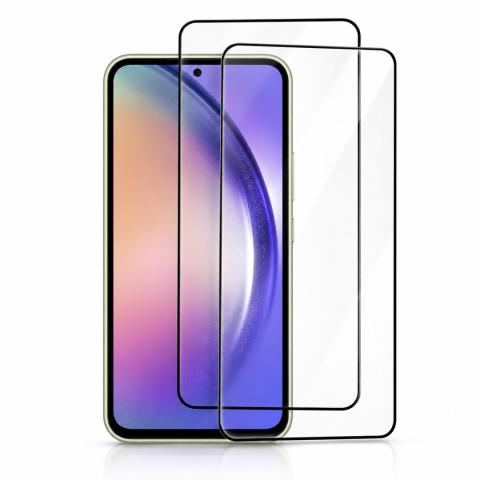 Pachete Promotionale - Set 2 Folii de Sticla Transparente pentru Samsung Galaxy A54 5G - Full Glue - Kit Montare Inclus