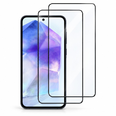Pachete Promotionale - Set 2 Folii de Sticla Transparente pentru Samsung Galaxy A55 - Full Glue