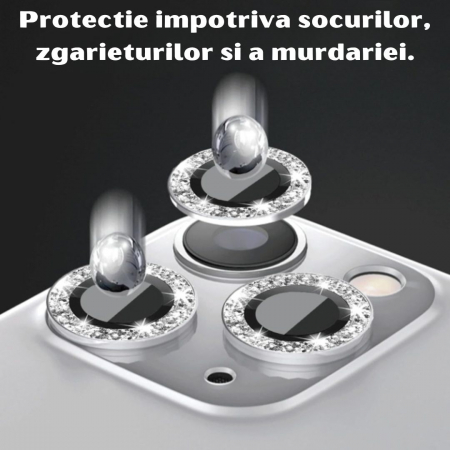 Set protectii camere Elegance pentru Iphone 14 PRO MAX - Silver [1]