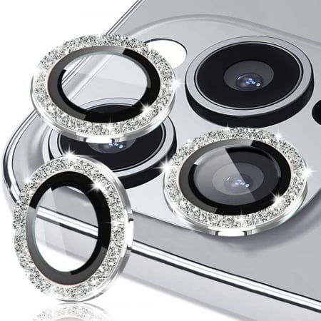 Folii Iphone - Set protectii camere Elegance pentru Iphone 14 PRO MAX - Silver