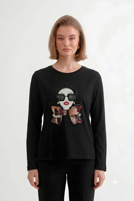 Bluza 311 neagra Cristina Barros [2]