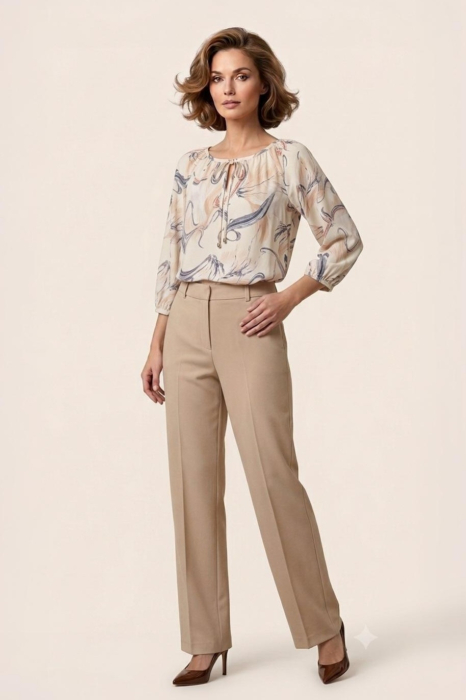 Bluza 410 imprimeu crem Anesia L [2]