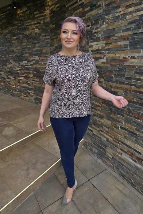 Bluza 412 imprimat bej Anesia [4]