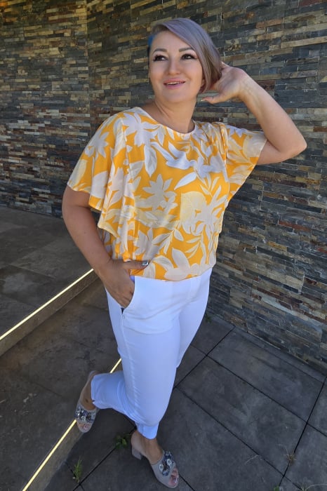 Bluza 413 flori orange Anesia [3]
