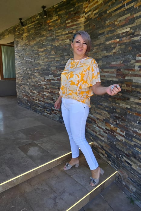 Bluza 413 flori orange Anesia [4]